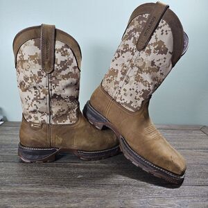$165 DURANGO MAVERICK XP STEEL TOE WATERPROOF WESTERN WORK | Brown Camo | 11 M‎